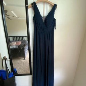 Navy Floor Length Jenny Yoo Dress